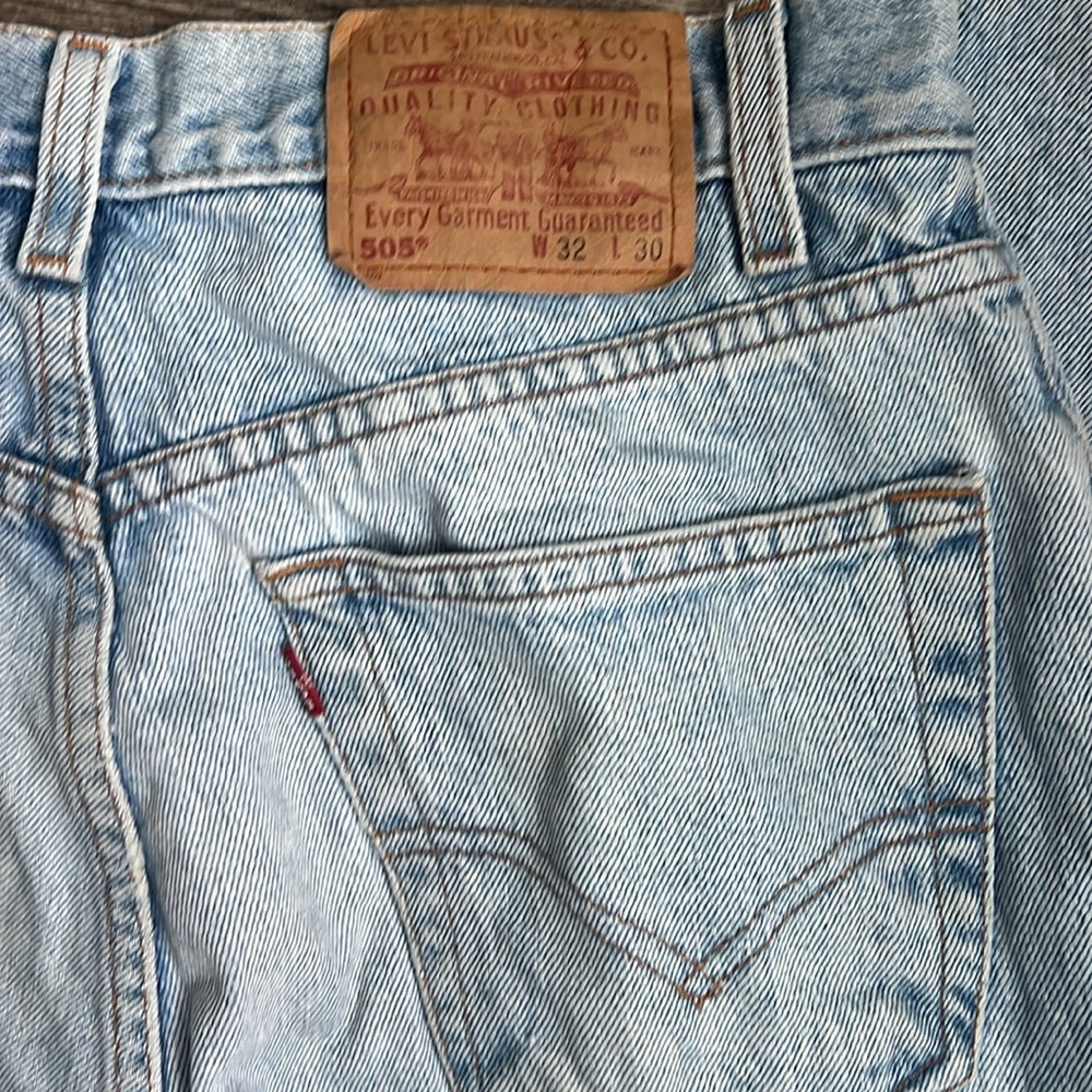 Levi’s Vtg 90s Men's Relaxed Light Blue Jeans Sz 32x30 ❤️ - Picture 4 of 6